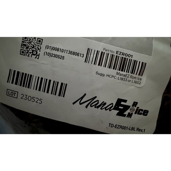 ManaMed ManaEZ ROM Ice Knee Brace EZR001 Adjustable w/ Ice Pack & Pump - New - Picture 4 of 8